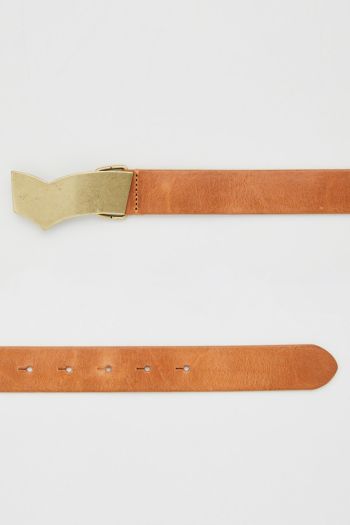 Women's Leather belt with Gas logo