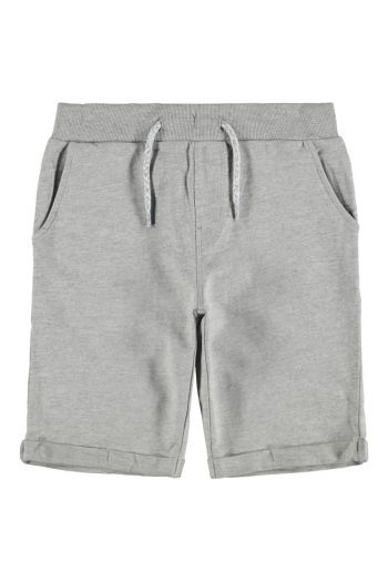 Shorts in felpa di cotone Ragazzo Grigio