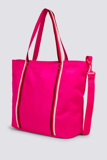 Woman beach bag with rainbow details