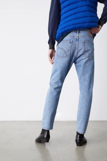 5-pocket fit tapered jeans for men