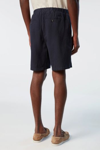 Bermuda shorts in cotton and linen for men