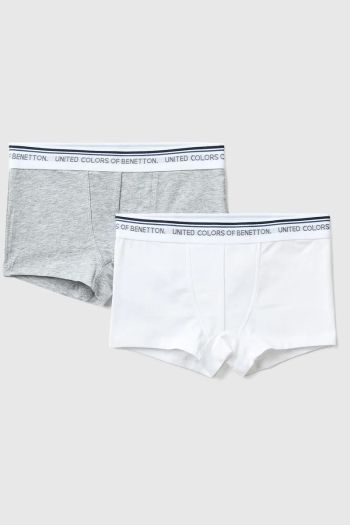 Two boys' boxers with elastic