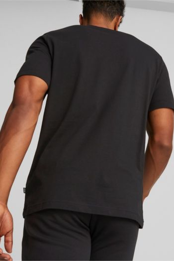 T-shirt con piccolo logo Essentials uomo Nero
