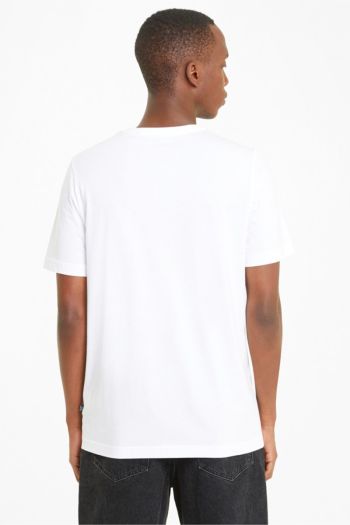 T-shirt con piccolo logo Essentials uomo Bianco