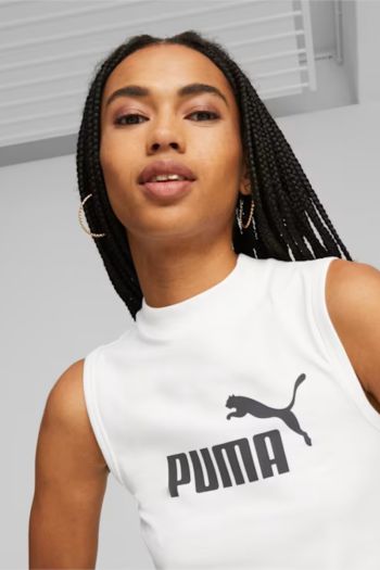 Women's Essentials fitted logo tank top