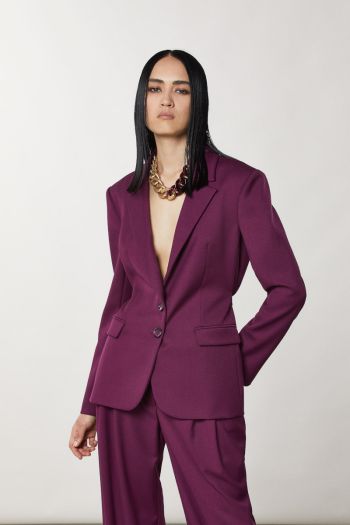 Women's two-button flannel jacket