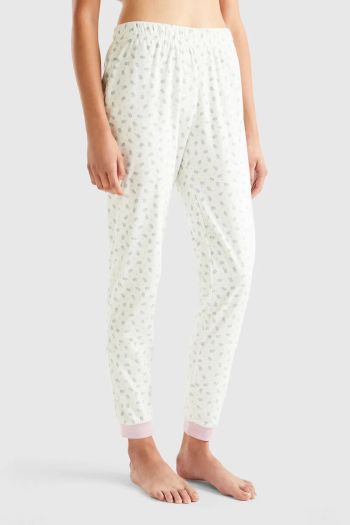 Women's slim fit floral trousers