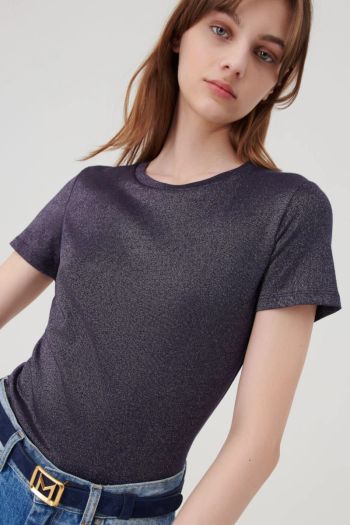 Women's lurex t-shirt