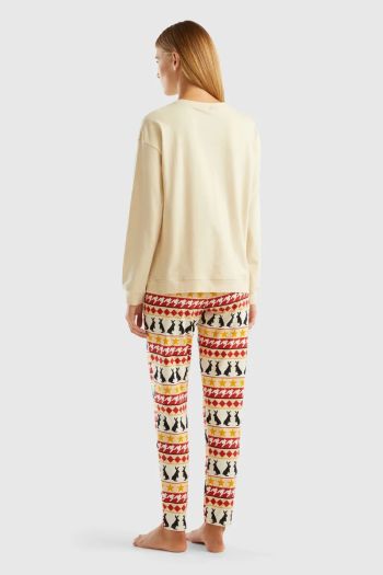 Women's warm cotton pajamas