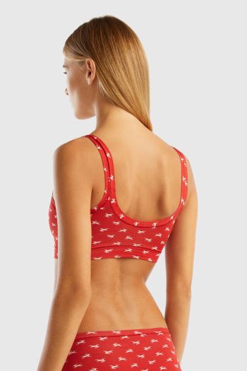 Women's Christmas print bra