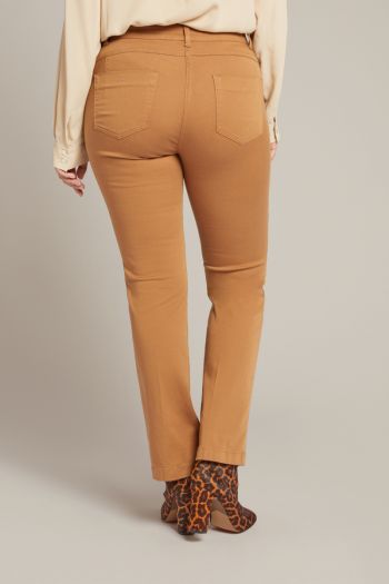 Straight cotton trousers for women