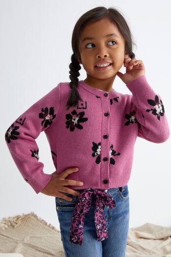 Floral cardigan for girls