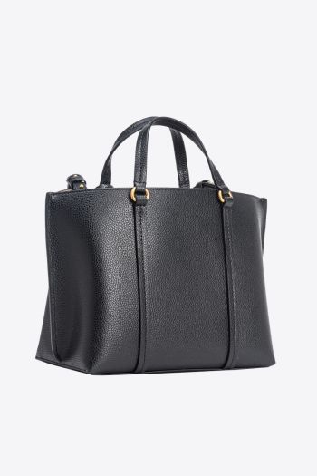 Classic tumbled leather shopper bag for wome