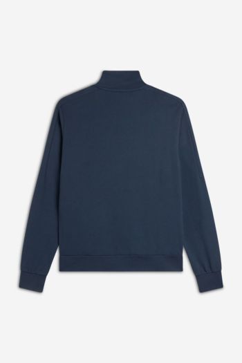 Men's cotton sweatshirt with high collar and zip