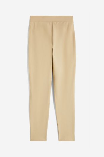 Pantaloni regular fit in jersey stretch donna Biscotto