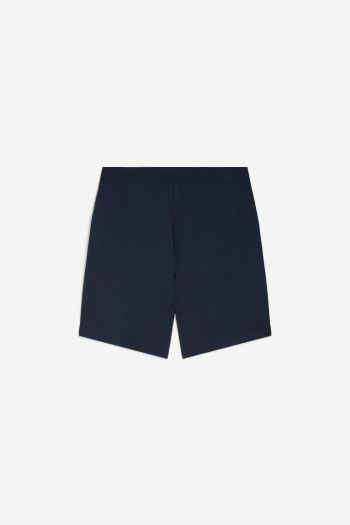 Shorts in cotone interlock con tasche donna Blu