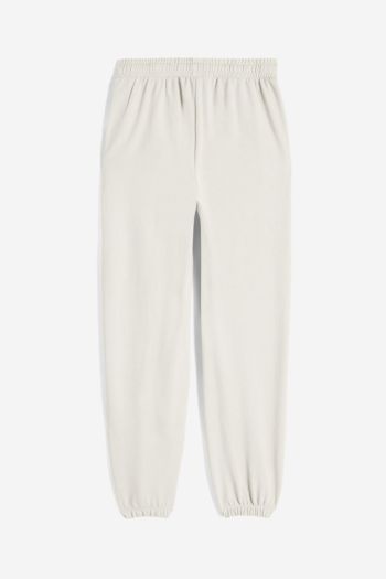 Women's French terry trousers with print on the side