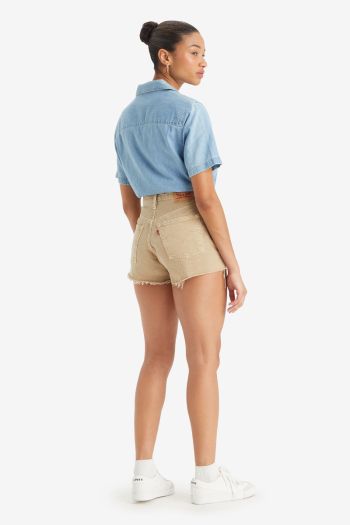 501 Original high-waisted women's denim shorts