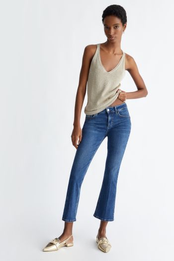 Women's cropped bootcut jeans