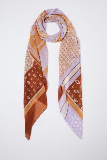 Stole with geometric print for women