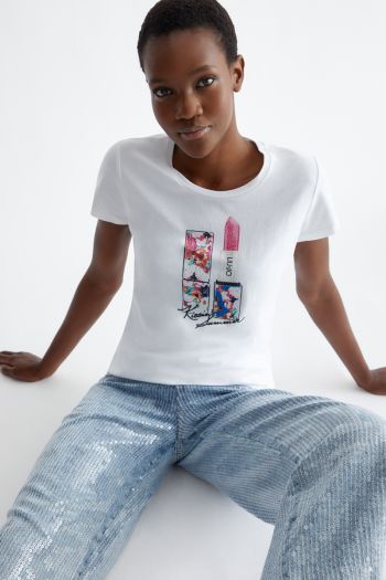 T-shirt with women's print