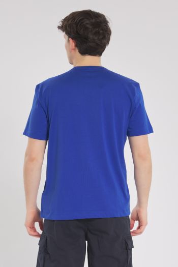 Tshirt Uomo Blu Cobalto