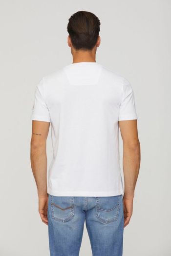 T-shirt stampa Frecce Tricolori uomo Bianco