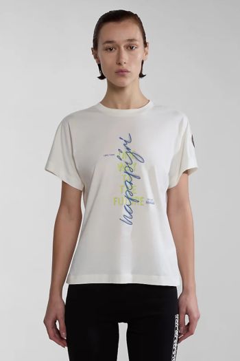 T-Shirt a Maniche Corte donna Avorio