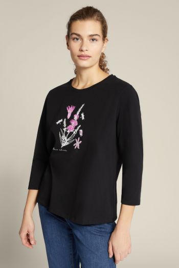  Women's floral print t-shirt