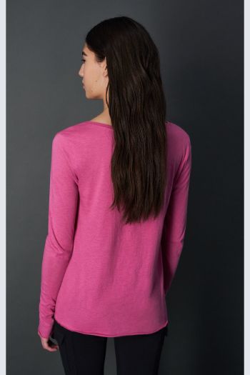 Women's long-sleeved flared t-shirt
