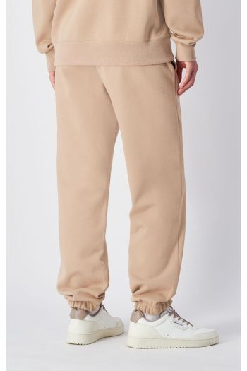 Pantaloni joggers in felpa donna Beige