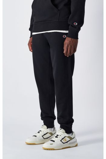 Pantaloni joggers in felpa slim fit uomo Nero