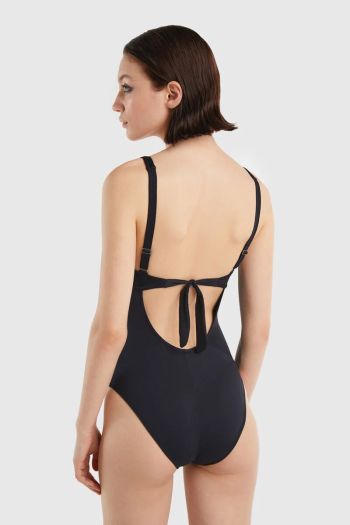 Women's one-piece swimsuit with V detail
